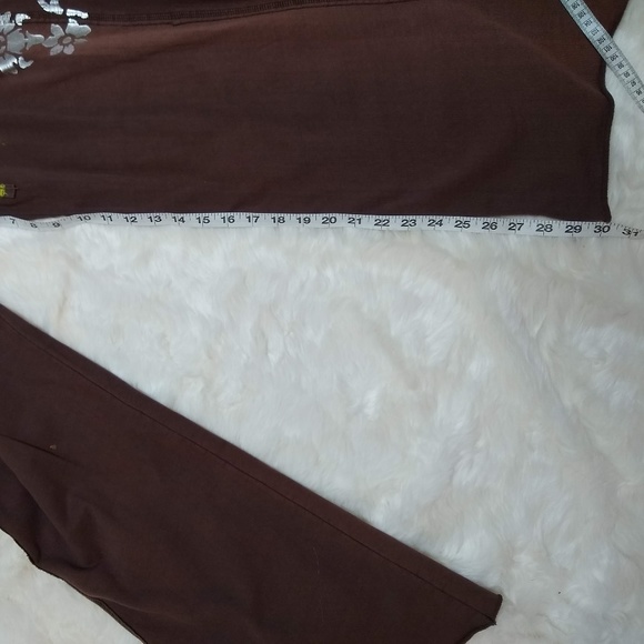 Yogi | Drawstring Waist Silver Embellished Pants - Picture 7 of 8